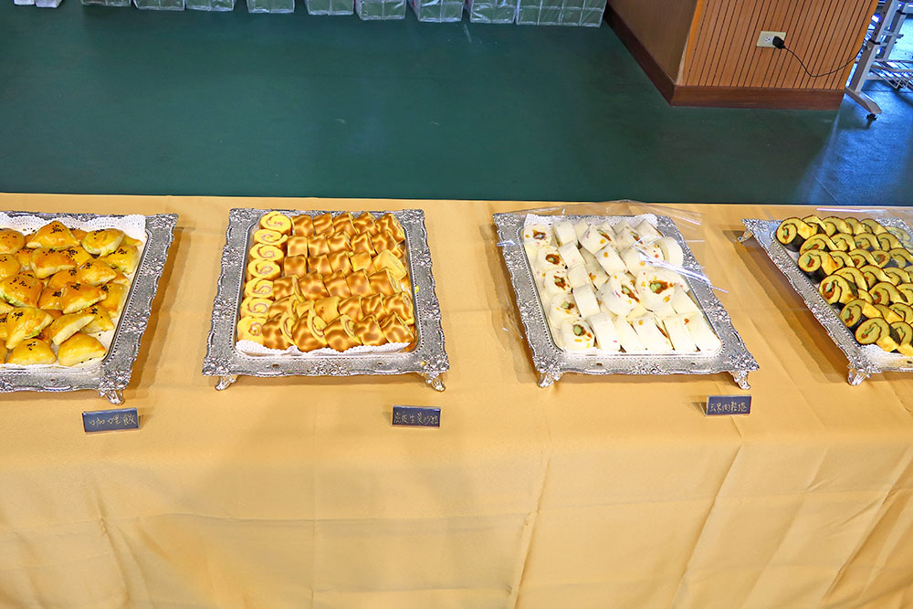 台北教育大學和台南成功大學交流聯合活動上的茶會點心