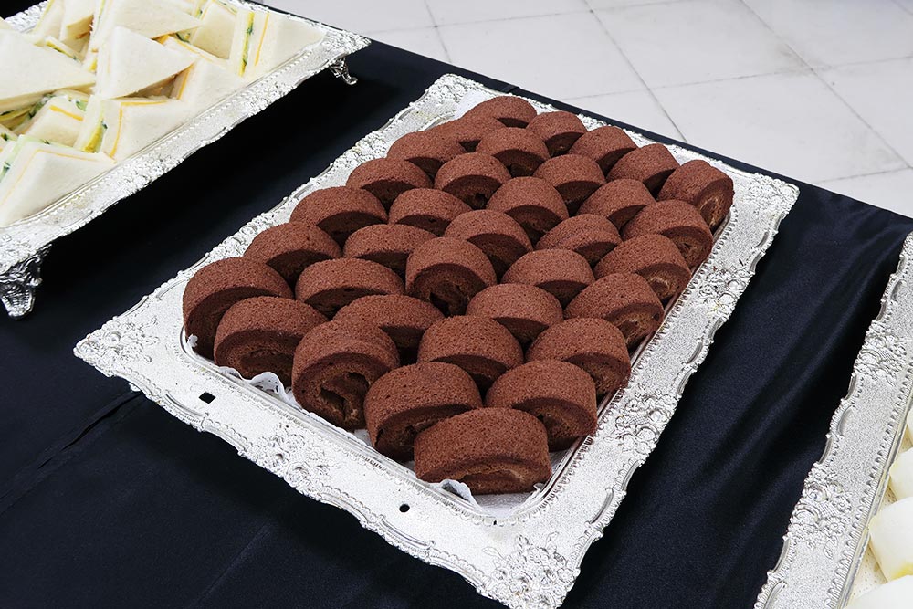 開會點心在中華電信訓練中心訓練後的茶會上