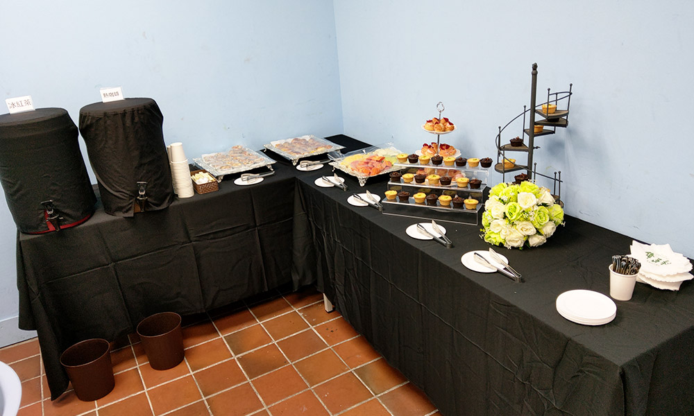 茶會點心-身障桌球賽酬賓茶會