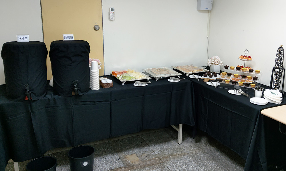 茶會點心-身障桌球賽酬賓茶會