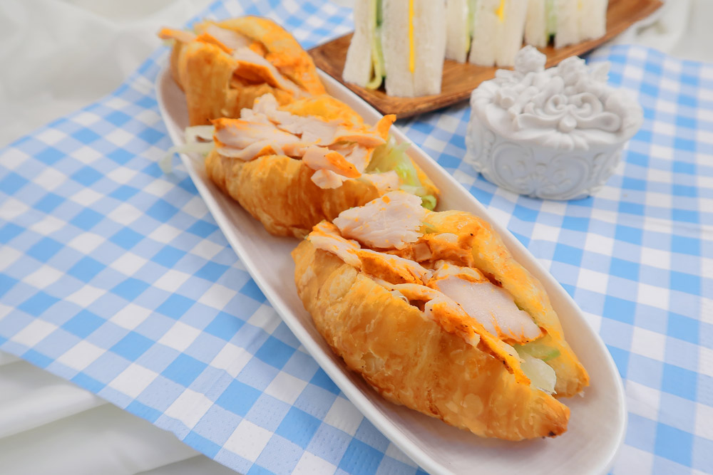 茶會點心-可頌燻雞