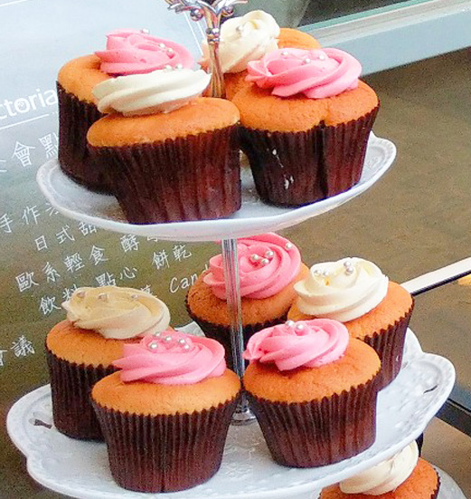 茶會點心-杯子蛋糕(玫瑰)