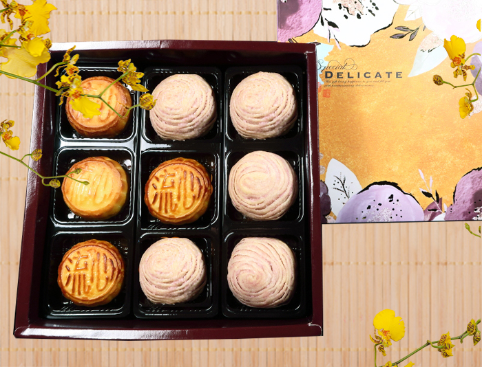 伴手禮-綜合金沙月餅禮盒