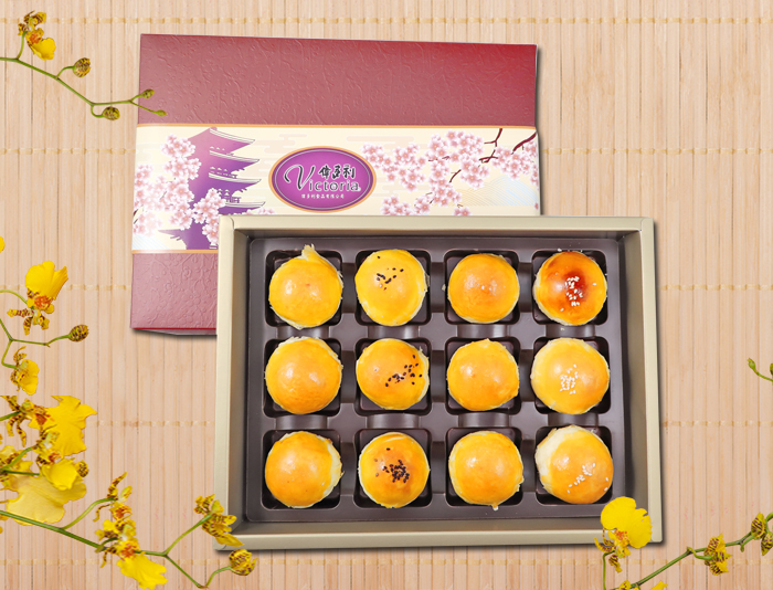 伴手禮-綜合蛋黃酥禮盒(12入)